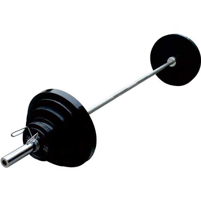 300LB Black Painting Barbell set for gym professional weight lifting UV13702