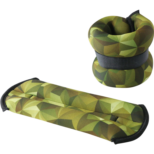 Camouflage Weights Set with Adjustable Strap Arm Leg Ankle Wrist Weights for Women Men Kids UV11908