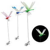 Outdoor Fake Dragonfly Rod Clip, Garden Metal Dragonfly Clip. Natural Organic Concept, 3D Dragonfly Garden Decoration, Creative Home Accessories