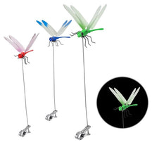 Outdoor Fake Dragonfly Rod Clip, Garden Metal Dragonfly Clip. Natural Organic Concept, 3D Dragonfly Garden Decoration, Creative Home Accessories