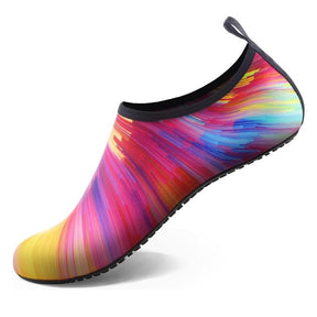 Quick-Dry Water Shoes for Women & Men - Aqua Socks Barefoot Swim Beach Yoga Exercise Pool Camping Gift with Breathable Elastic Fabric and Anti-Slip Sole Watershoes