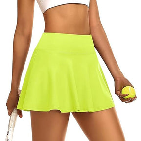 Women's Tennis Solid Pocket High Waist Athletic Skirt Pleated Golf Skorts with Pockets High Waisted Workout Running Casual Girl Skirts