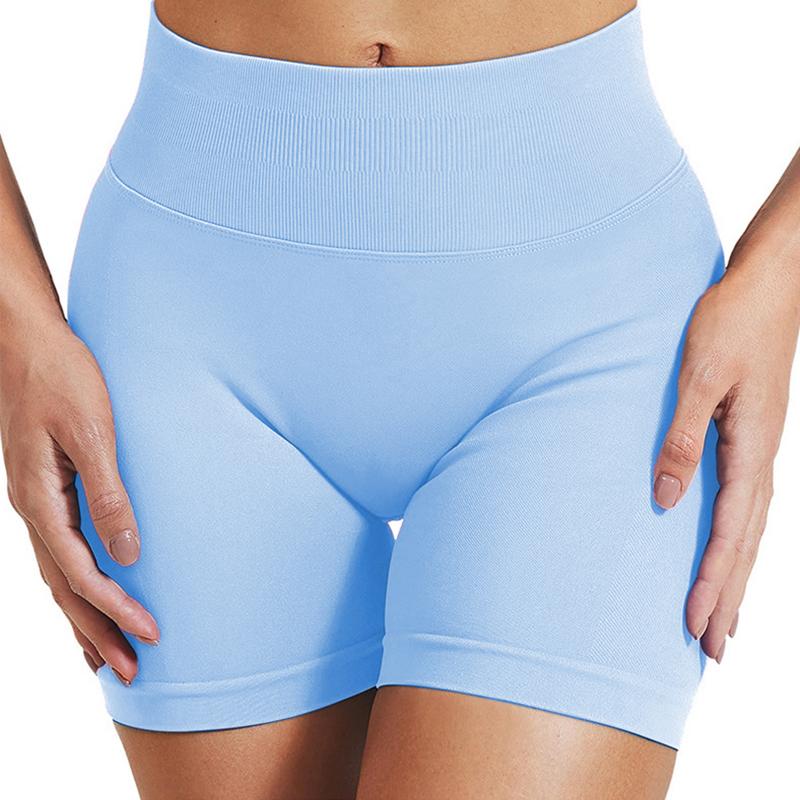 High WaistedBand High-Waisted Seamless Workout Shorts for Women Scrunch Butt Lifting Design Compression Fit Stretchy Breathable Fabric Perfect for Gym Yoga Running or Casual Activewear Sculpt Your Curves and Move with Comfort and Confidence All Day Long