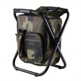 Foldable Camping Chair Backpack, Multifunctional Travel & Fishing Equipment, Outdoor Camping Furniture for Hiking, Beach & Hunting