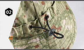 Tactical Fishing Boonie Hats Camouflage Panama Cap Hunting Shooting Outdoor Camping Sun Protection Folding Fisherman Bucket Hat