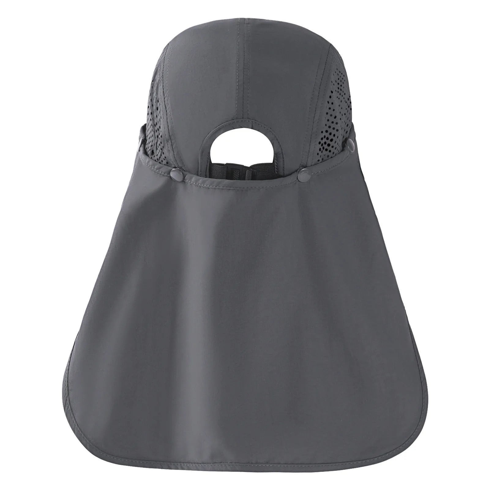 50+ Foldable Fishing Hat Baseball Cap with Removable Neck Flap Portable for Men Women Golf Hiking