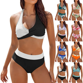 Bikini Push Up Swimwear Women Brazilain Biquinis Feminino 2024 Mujer Swimsuit Tanga Swimming Bathing Suit 2 Piece Set Mujer