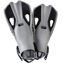 Swim Flippers Short Diving Frog Shoes Duck Webs Adjustable Silicone Travel Size Open Heel Adult Men Women Youth Kid