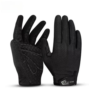 BIKING Summer Cycling Gloves Full Finger MTB Bike Gloves Touch Screen Non Slip Silicone Palm Driving Riding Gloves