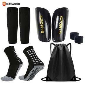 Elite Soccer Bundle - Grip Sock, Shin Guards, Pre-Cut Sock Sleeves, and Shin Guard Straps Bundle – Essential Equipment for Futbol Players
