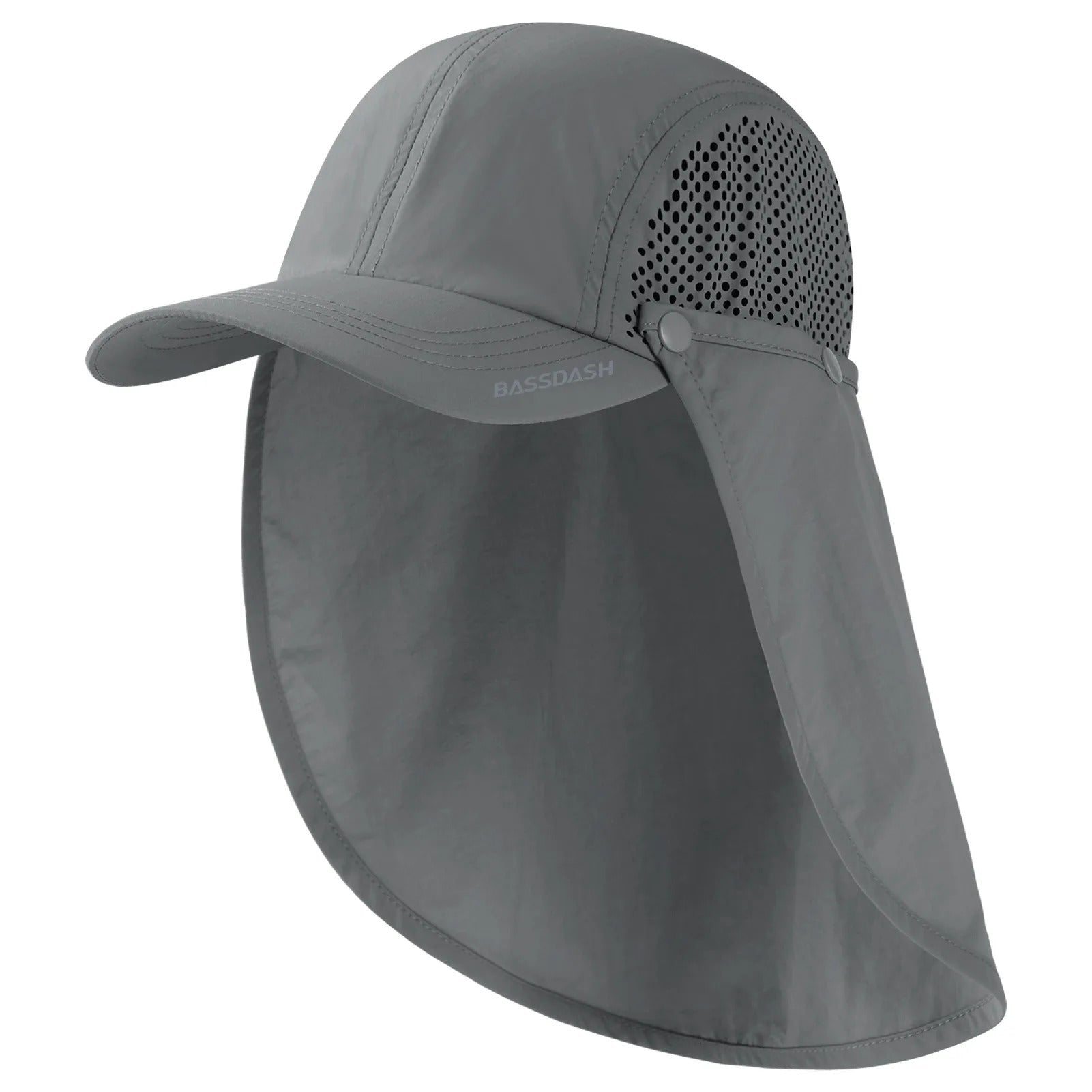 50+ Foldable Fishing Hat Baseball Cap with Removable Neck Flap Portable for Men Women Golf Hiking