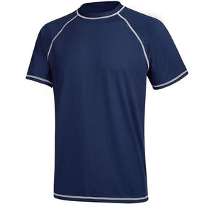 Men's UPF 50+ Rashguard Swim Tee Short Sleeve Running Shirt Swimwear Swim Hiking Workout Shirts #fathersdaygifts