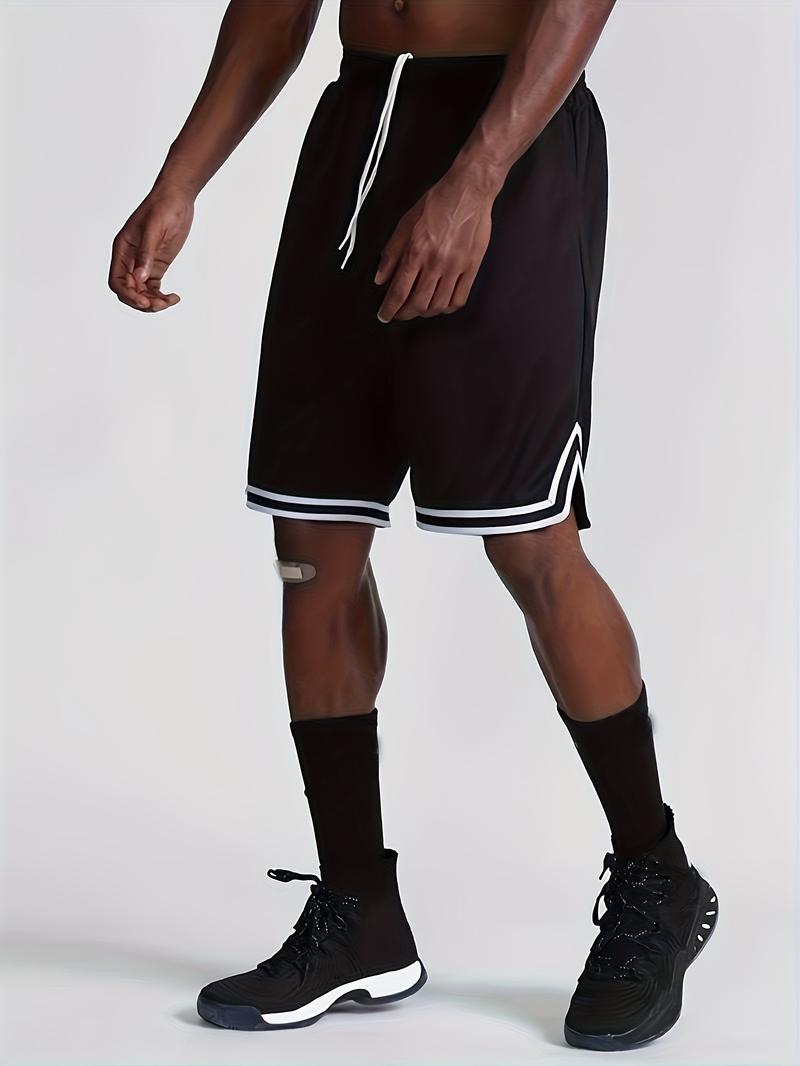 3PCS Men's Mesh Shorts, Three-Piece Set, Sports Basketball Shorts, Running, Fitness, Cycling, Hiking, Swimming, Quick-Dry, Breathable Elastic Shorts