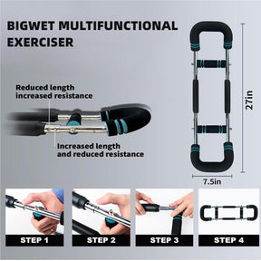 Adjustable 60-130 LBS Twister Arm Trainer for Chest Shoulder Arm & Core Workout Portable Home Gym Equipment with Customizable Resistance
