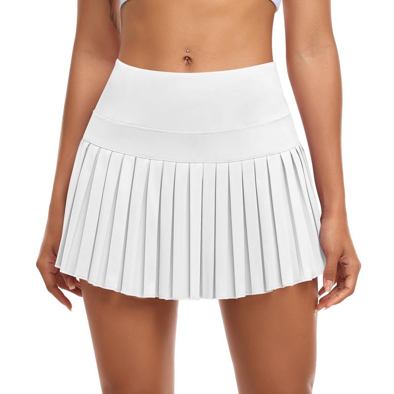 Womens Pleated Sports Skirt High Waisted Tennis Golf Skort Summer Mini Casual Girls Skirt Workout Athletic Skorts with Pockets for Ladies Summer Sportswear