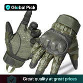 Outdoor Tactical Windproof Sports Gloves, High Sensitivity Touch Screen Pu Leather Outdoor Mountaineering Training Hunting Cycling Gloves, Men Gifts Ideas, Gift for Boyfriend Husband, Gym Accessories, Hobbies Ideas, Motorcycle Riding Gloves