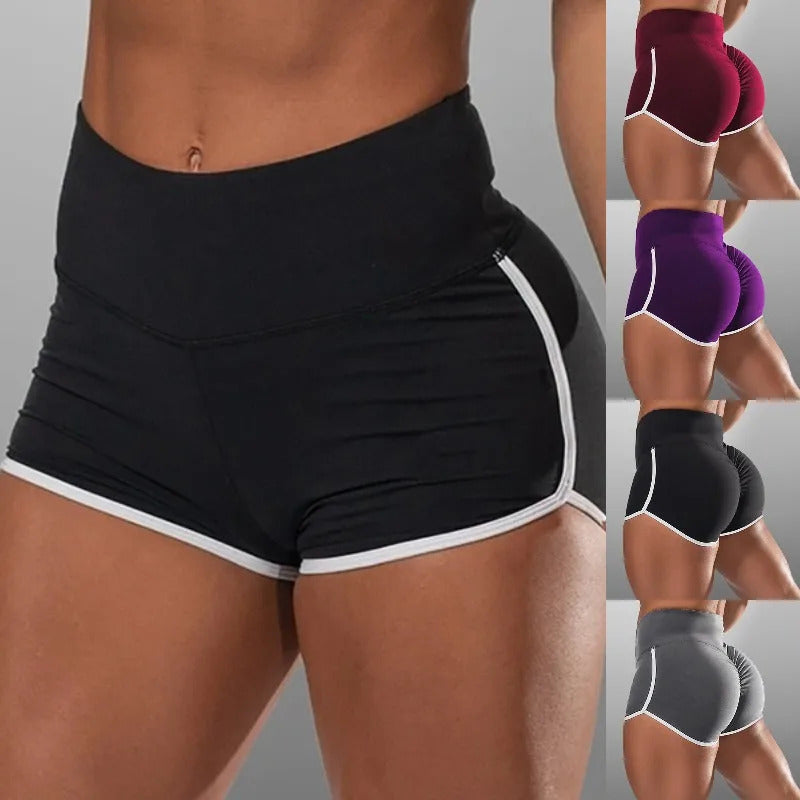 S-3XL Summer Quick-drying Running Shorts For Women  High Waist Women Exercise Sexy Hips Push Up Sportswear Casual Yoga Pants