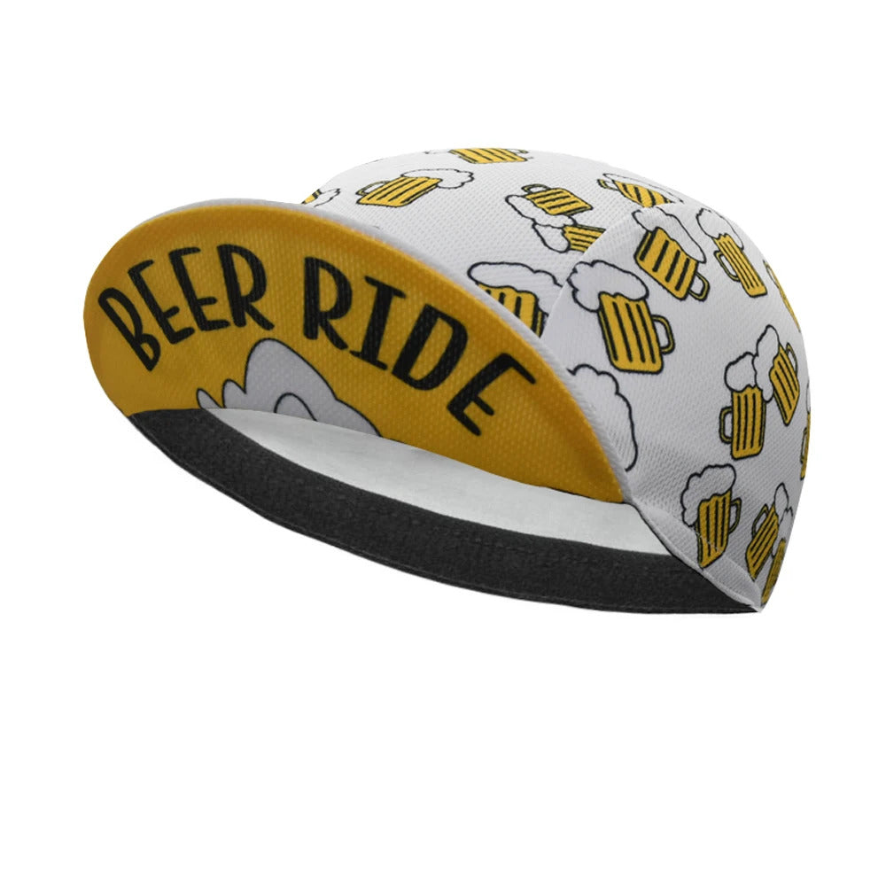 Coffee Ride and Beer Ride Cycling Hat Funny Road Bicycle Cap Donut Bike Headwear Men and Women Gorra Ciclismo