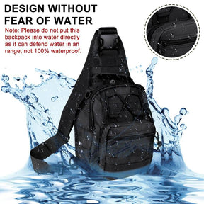 Tactical Compact EDC Shoulder Sling Bag for Men - Crossbody and Chest Pack for Travel, Camping, Trekking, Outdoor Sports - Adjustable Multifunction Durable dealsforyoudays