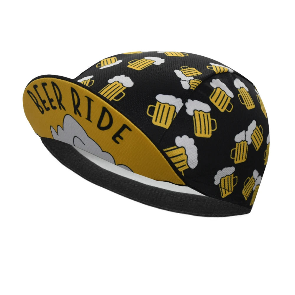 Coffee Ride and Beer Ride Cycling Hat Funny Road Bicycle Cap Donut Bike Headwear Men and Women Gorra Ciclismo