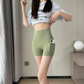 Women Sports Short Yoga Shorts High Waist Breathable Soft Fitness Tight Women Yoga Legging Shorts Cycling Athletic Gym Shorts