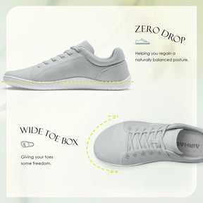 Airhas Womens Minimalist Barefoot Shoes Zero Drop Wide Toe Box Shoes Lightweight Casual Fashion Sneakers for Women(Buy Half Size Down)
