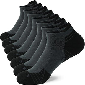 Men's Colorblock Striped Print Ankle Socks,7 Pairs ,Casual Moisture Wicking Low Cut Socks,Soft Comfy Breathable Socks for all Athletic Running