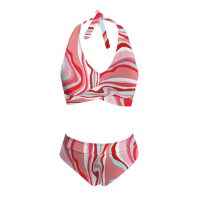 Bikini Push Up Swimwear Women Brazilain Biquinis Feminino 2024 Mujer Swimsuit Tanga Swimming Bathing Suit 2 Piece Set Mujer