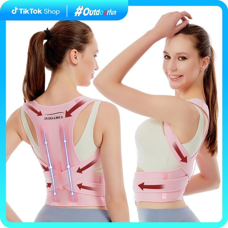Back Support Belts Posture Corrector - ( Order A Size Up ) - Back Brace Improves Posture And Provides For Lower And Upper Back Pain Women Adjustable Back Posture Corrector Belt Fall Women's Sweat Waist Trainer Belt fitness Healthcare Outdoorfun