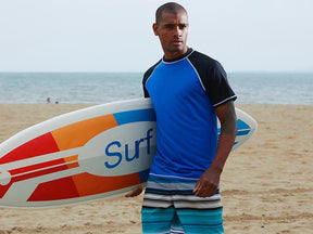 Men's UPF 50+ Rashguard Swim Tee Short Sleeve Running Shirt Swimwear Swim Hiking Workout Shirts #fathersdaygifts