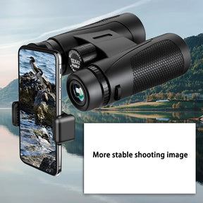 Powerful Telescope 12X42 Professional Binoculars Low Light BAK4-Prism Long Range Waterproof Military Hunting Camping Equipment