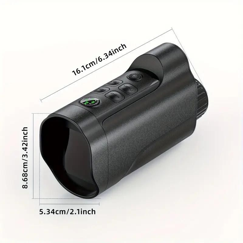 Night Vision Monocular, 2'' HD Screen Infrared Binoculars with Compass for Photos and Videos, Perfect for Adults Outdoor Camping and Wildlife Observation