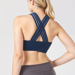 Pro-Fit Seamless 2 pieces  Cross-back sports bra, Comfortable, Support, Stretchy, Summer Outfits, everyday bra, Women Workout Clothes, Activewear 32678