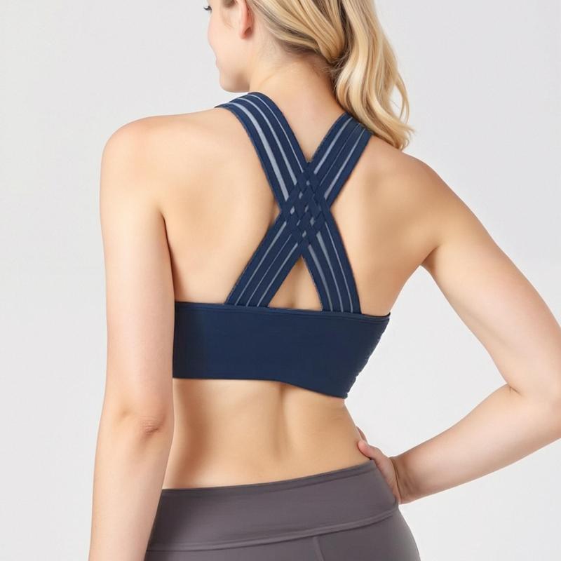 Pro-Fit Seamless 2 pieces  Cross-back sports bra, Comfortable, Support, Stretchy, Summer Outfits, everyday bra, Women Workout Clothes, Activewear 32678