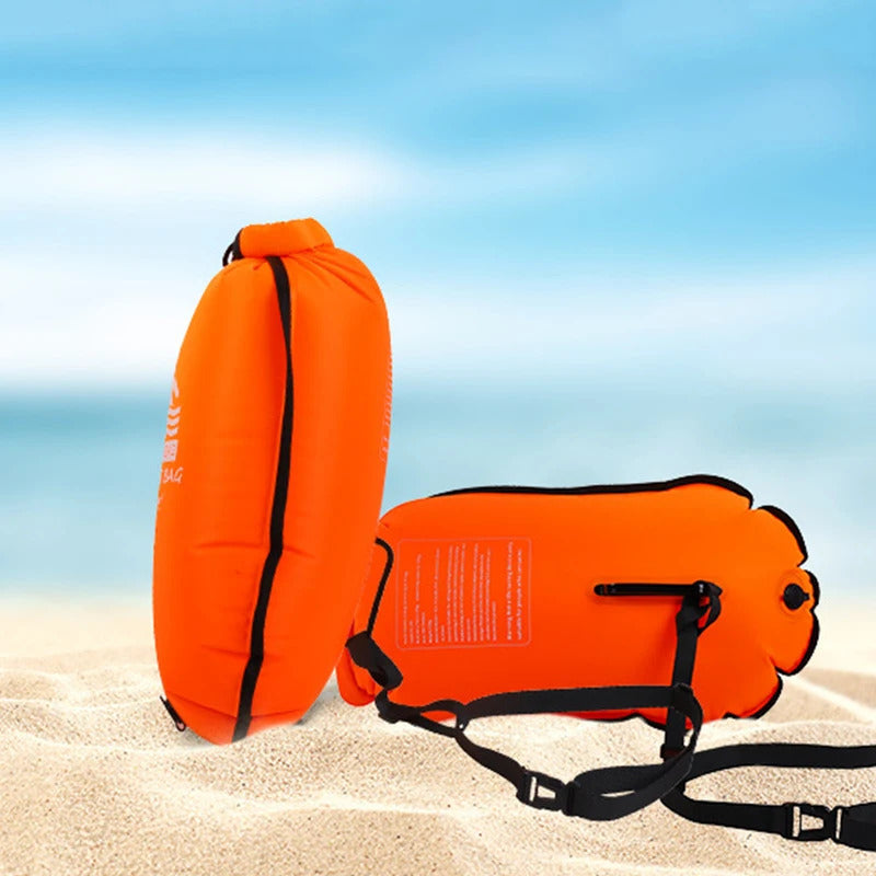 PVC Bucket Inflatable Open Swimming Buoy Tow Float Dry Bag Waterproof Kayaking Boating Swimming Water Sports Bag