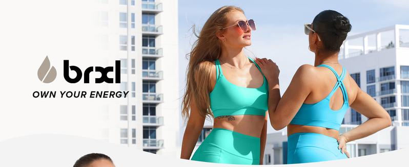 BRXL Women's 5 Inch Inseam Biker Shorts with Pockets High Waist Buttery Soft Yoga Athletic Gym Running Volleyball Spandex Shorts