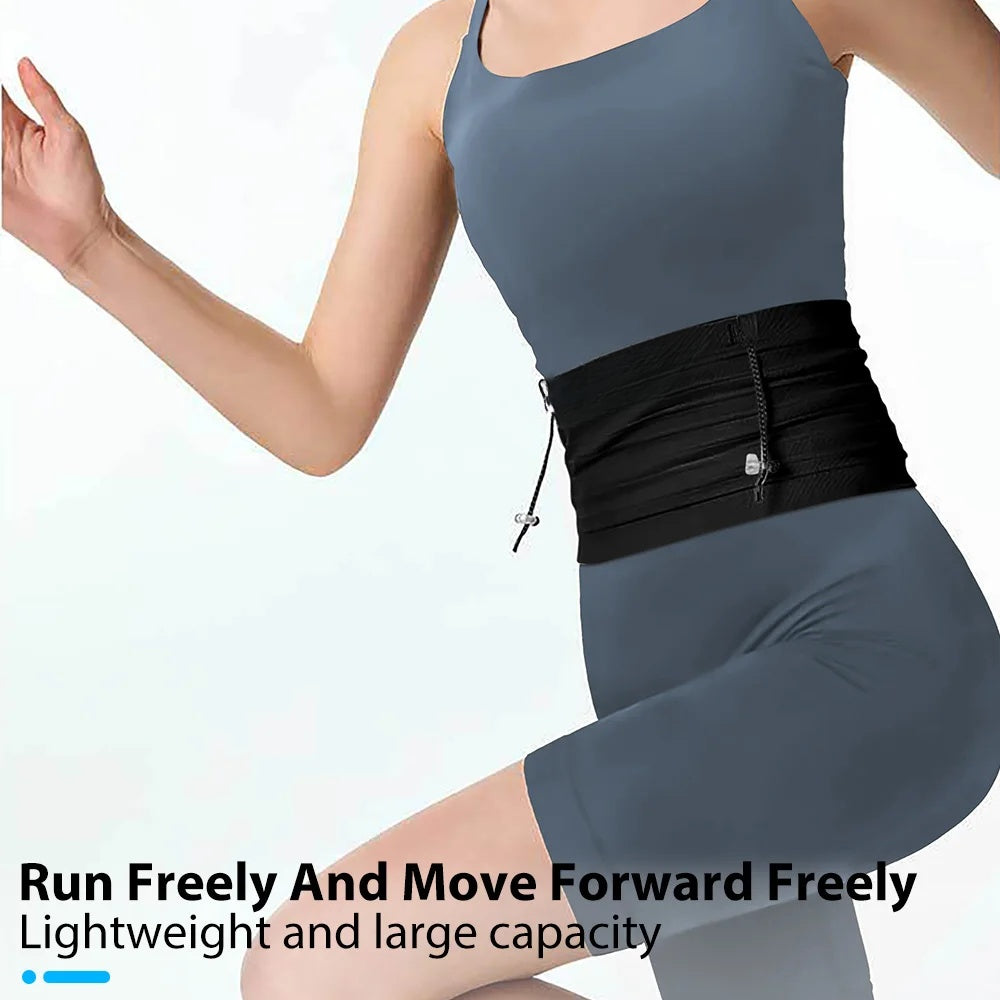 Elastic Sports Waist Bag Pack Running Race Number Belt Triathlon Marathon Race Cycling Mountaineering Phone Waist Bag