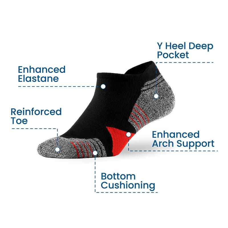 Men's Colorblock Striped Print Ankle Socks,7 Pairs ,Casual Moisture Wicking Low Cut Socks,Soft Comfy Breathable Socks for all Athletic Running