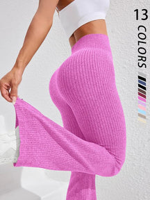 Women's Solid High Waist Sports Leggings, Casual Comfy Breathable Skinny Pants for Yoga Gym Workout Running, Ladies Sportswear for All Seasons, Fitness Summer Bottoms