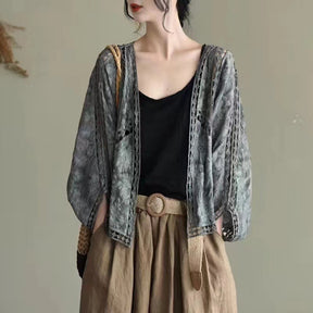 Women's Plain Cover Up Top, Casual Open Front Cover Up Top for Beach Vacation Holiday, Ladies Clothes for All Seasons, Beach Outdoor Wear