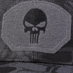 Unisex Skull Embroidered Top with Patch Breathable Baseball Caps Spring and Autumn Outdoor Adjustable Casual Hat Sunscreen Hat