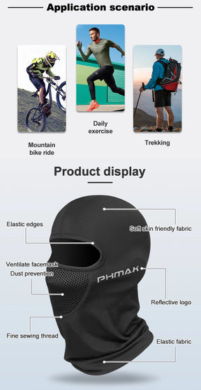 Motorcycle Riding Mask Wind Protection And Warmth Breathable Full Face Mask Balaclava Hat Scarf Hood Moto Biker Wind Cap