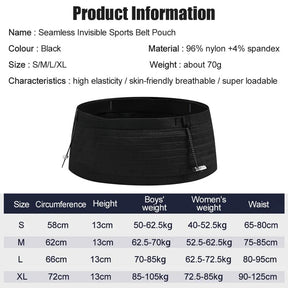 Elastic Sports Waist Bag Pack Running Race Number Belt Triathlon Marathon Race Cycling Mountaineering Phone Waist Bag