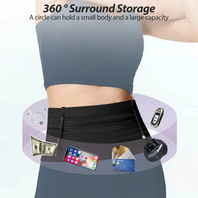 Elastic Sports Waist Bag Pack Running Race Number Belt Triathlon Marathon Race Cycling Mountaineering Phone Waist Bag