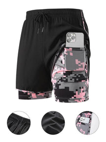 Women's Camo Print Gym Shorts, Breathable Comfortable Quick Drying Skinny Shorts, Ladies Sportswear for Indoor Outdoor Wear, Bottom