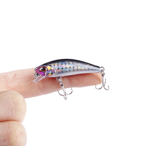 1pcs Mini Minnow Fishing Lures Wobblers 4.5cm 3.5g Sinking Artificial Plastic Hard Bait Crankbait Jerkbait Pesca Bass Tackle