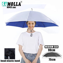 Portable Rain Umbrella Hat Army Green Foldable Outdoor Pesca Sun Shade Waterproof Camping Fishing Headwear Cap Beach Head Hats