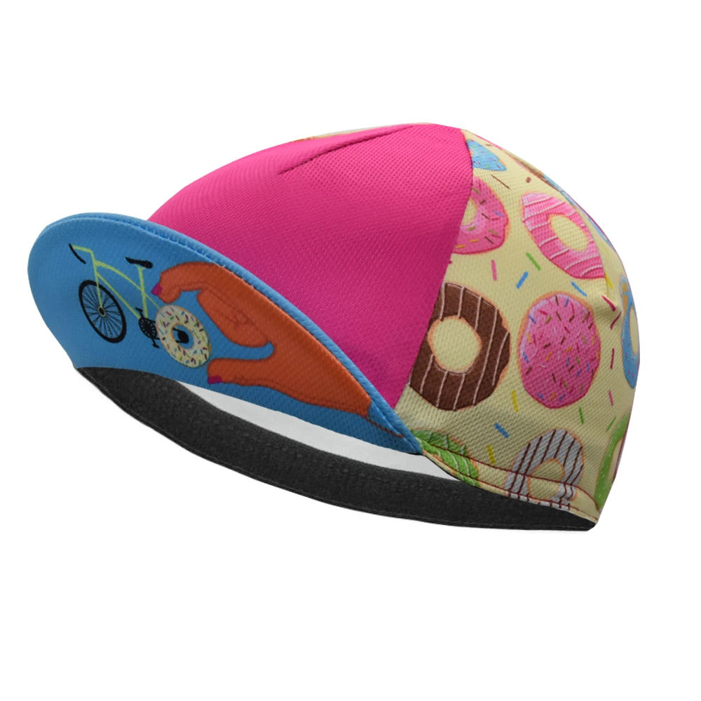 Coffee Ride and Beer Ride Cycling Hat Funny Road Bicycle Cap Donut Bike Headwear Men and Women Gorra Ciclismo
