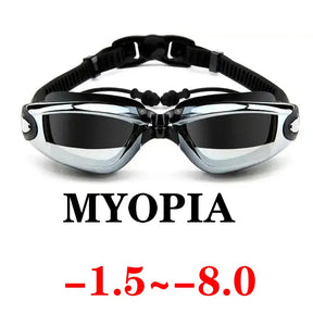 Swimming Trunks Men's Swimming Set Flat Angle Swimming Shorts Waterproof Quick-drying Swimming Suit Swimming Goggles Swim Cap