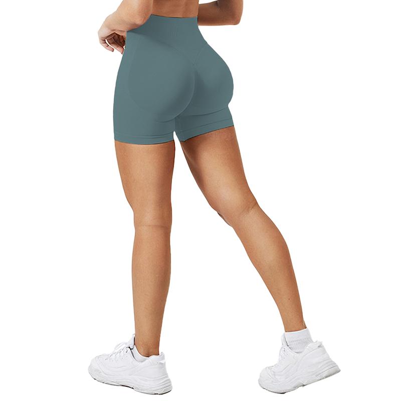 High WaistedBand High-Waisted Seamless Workout Shorts for Women Scrunch Butt Lifting Design Compression Fit Stretchy Breathable Fabric Perfect for Gym Yoga Running or Casual Activewear Sculpt Your Curves and Move with Comfort and Confidence All Day Long